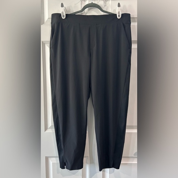 Athleta Brooklyn Ankle Pants Womens Sz 18 Zip Pockets Lightweight Pull On Travel - Picture 1 of 12